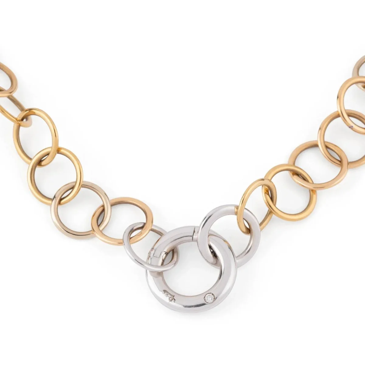 Collier de la Maison Pomellato modèle Lucciole en or jaune et gris. - Image 8