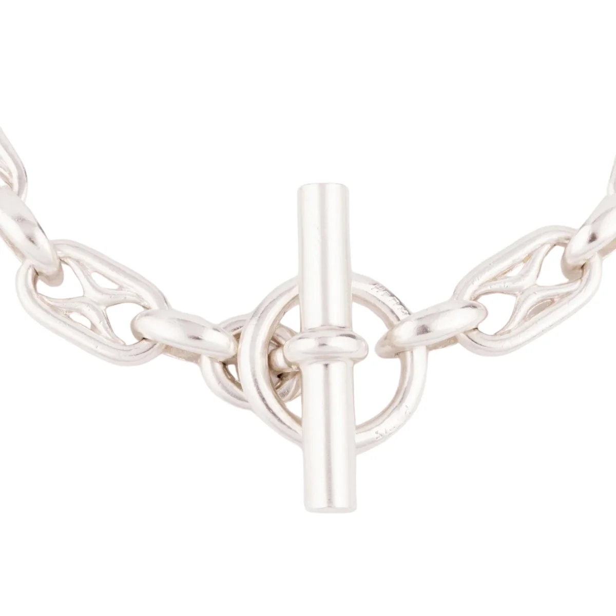 Collier de maison Hermès modèle chaîne d'ancre - Image 3