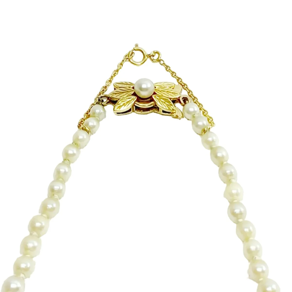 Collier Perles en or jaune - Image 3