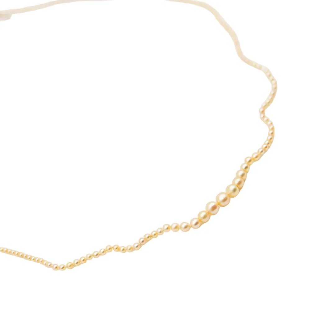 Collier de Perles en perles fines et or blanc - Image 11