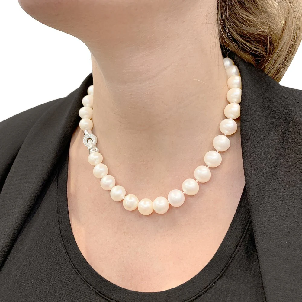Collier de perles en or blanc - Image 2