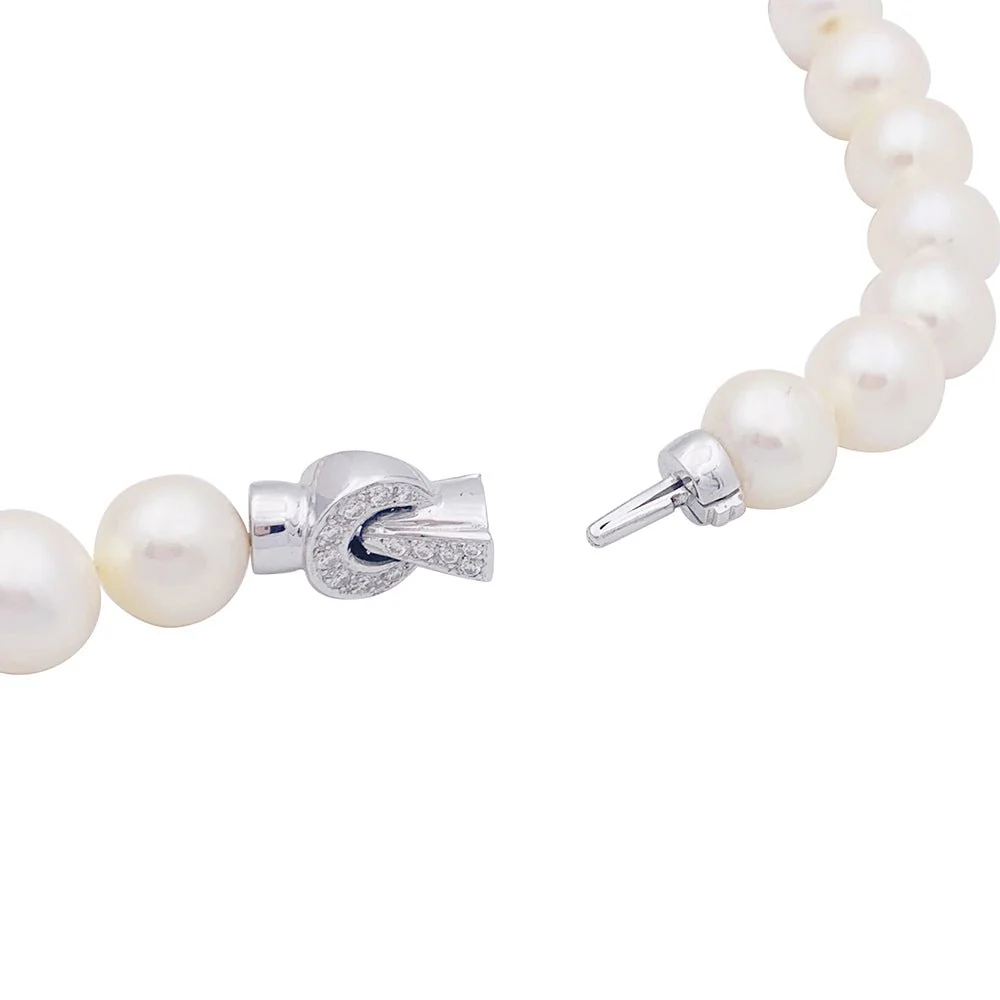 Collier de perles en or blanc - Image 3