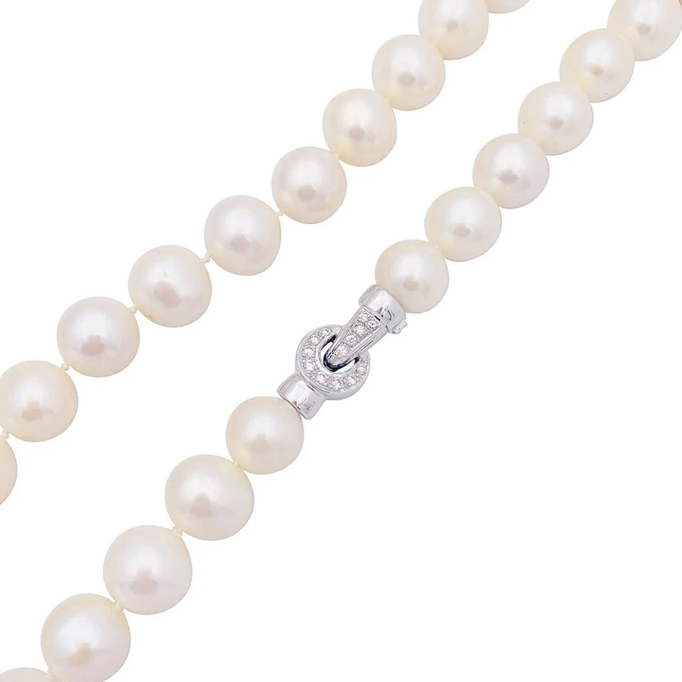 Collier de perles en or blanc - Image 4