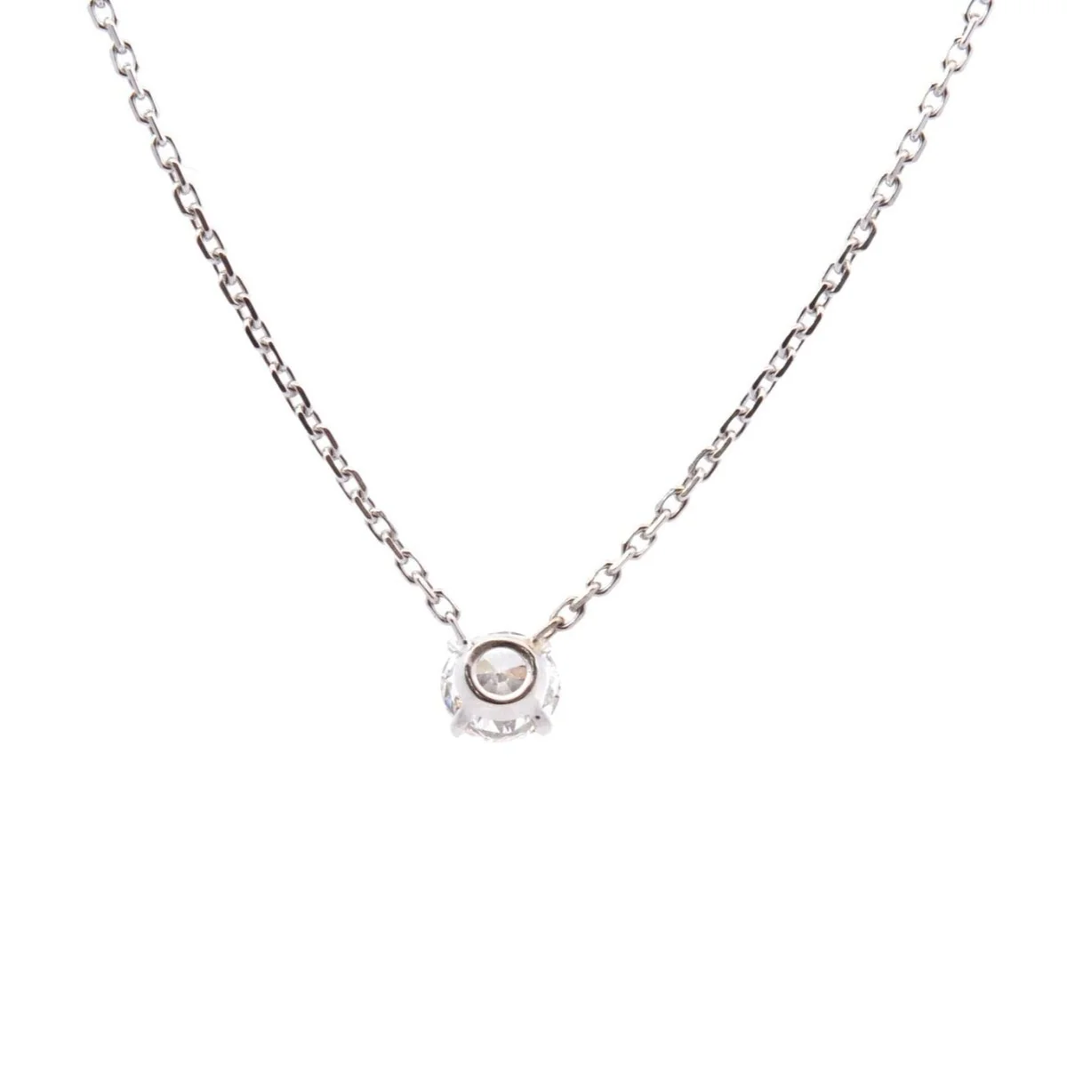 Collier Chaîne en or blanc et diamant - Image 2