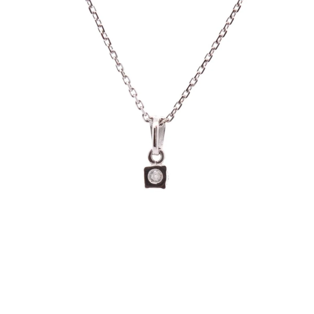 Collier en or blanc et diamant - Image 3