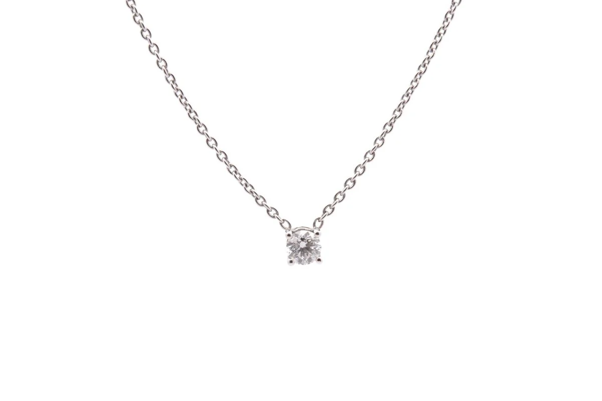 Collier diamant en or blanc 18k - Image 2