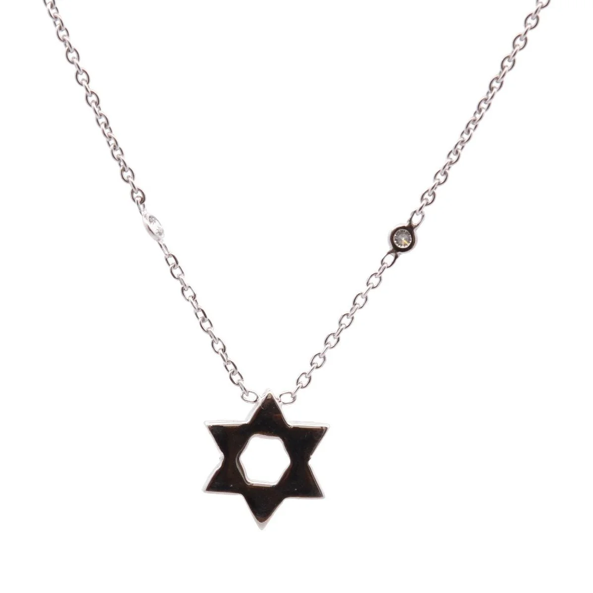 Collier Pendentif en or blanc et diamants - Image 2