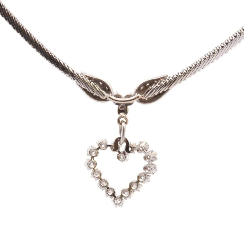 Collier Pendentif en or blanc et diamants - Image 2