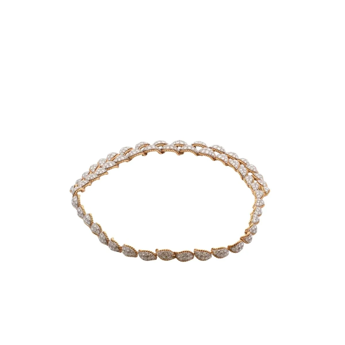 Collier en or jaune et diamants - Image 4