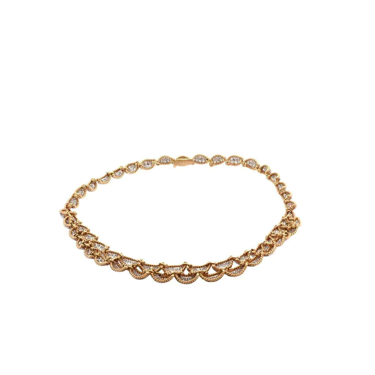 Collier en or jaune et diamants - Image 5