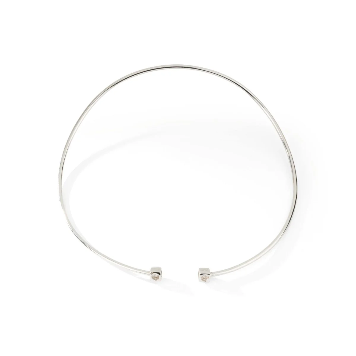 Collier Torque DINH VAN "FLEX Le Cube" en or blanc et diamant - Image 5
