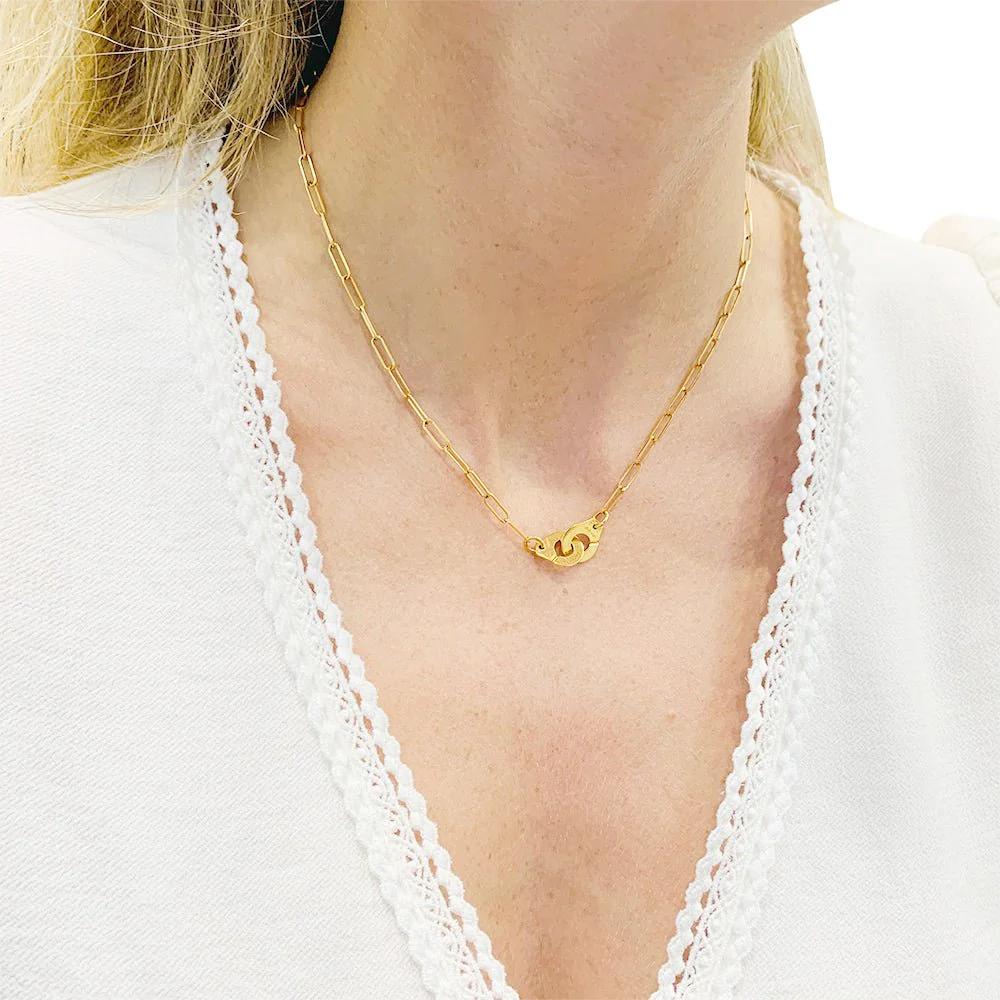 Collier DINH VAN "Menottes R10" en or jaune - Image 2
