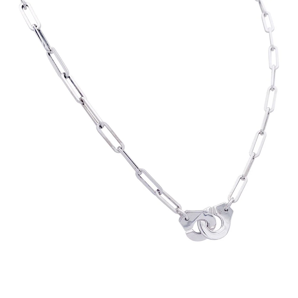Collier Dinh Van, "Menottes R12", or blanc. - Image 2