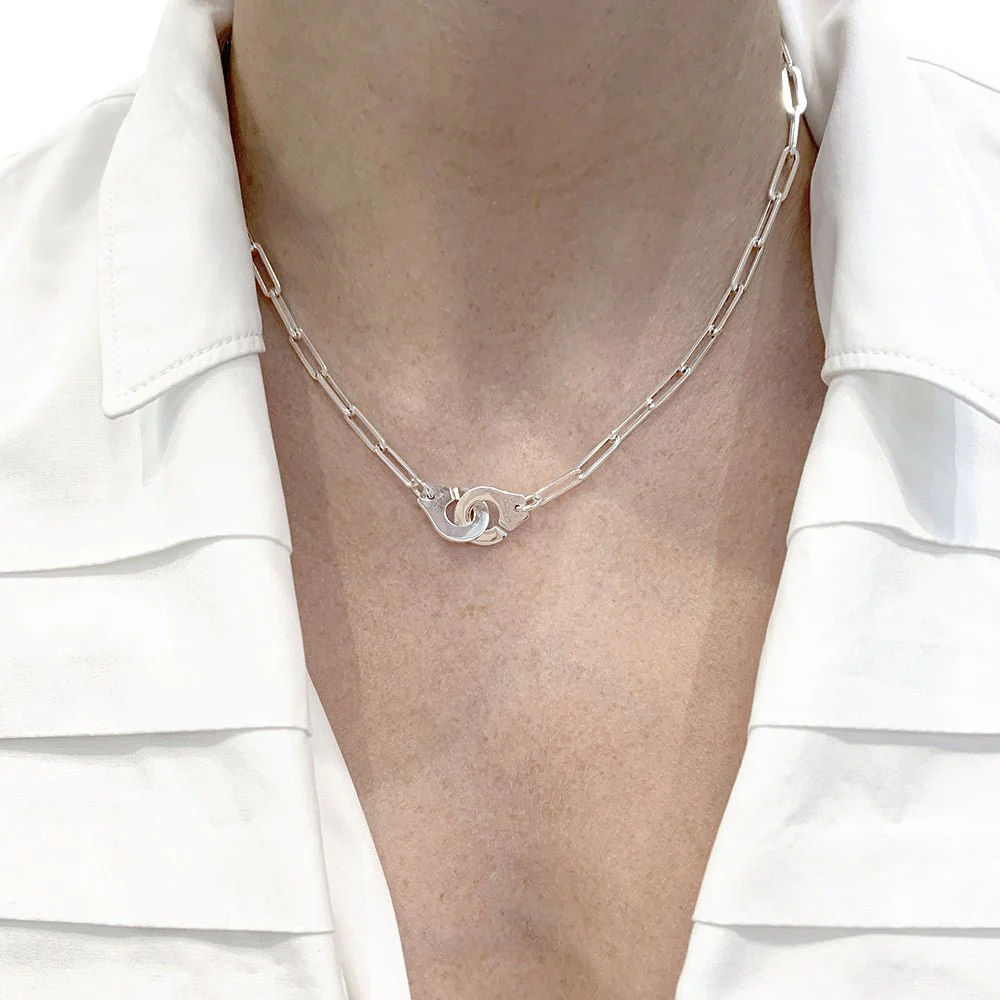 Collier Dinh Van, "Menottes R12", or blanc. - Image 3