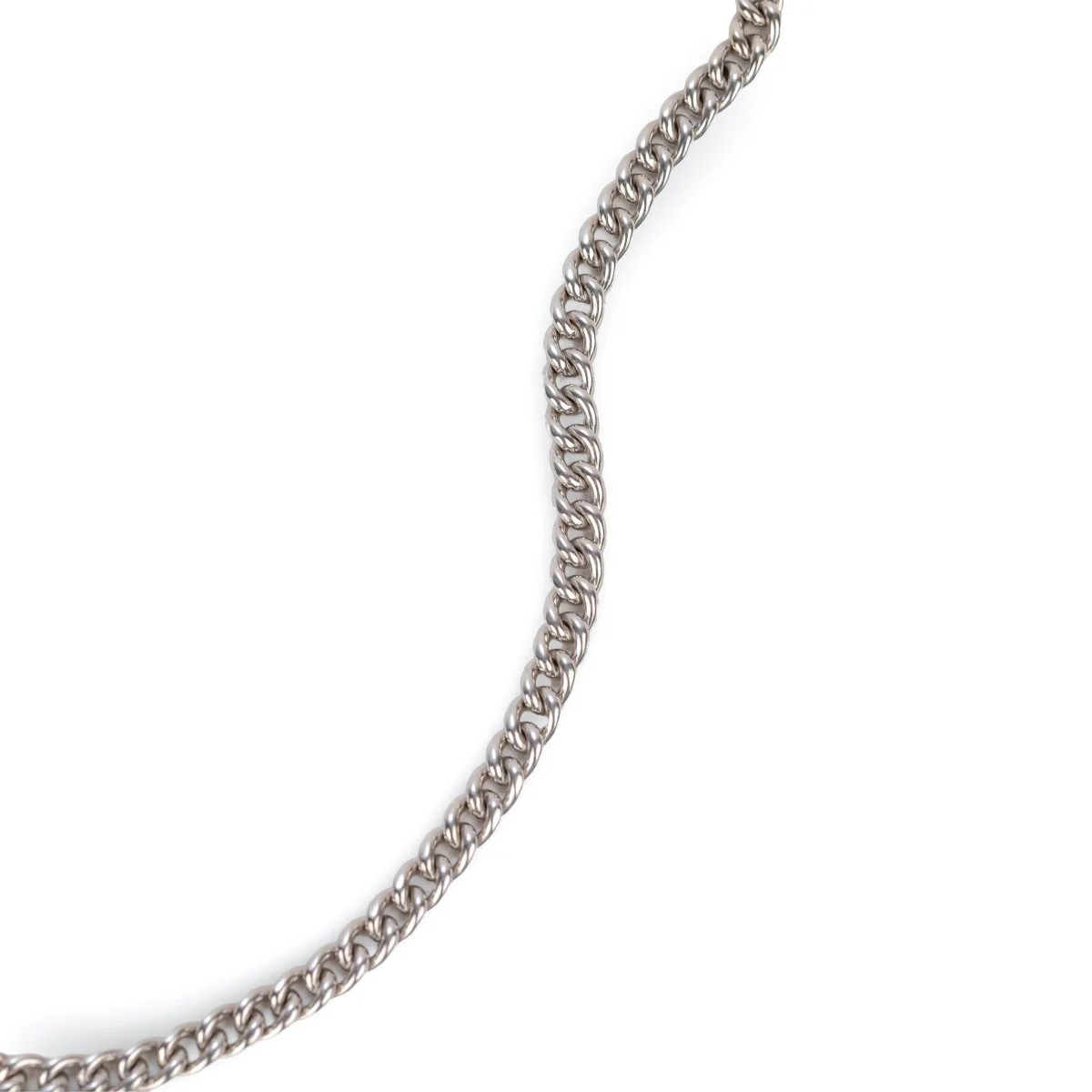 Collier Maille gourmette DIOR en or blanc et diamants - Image 5