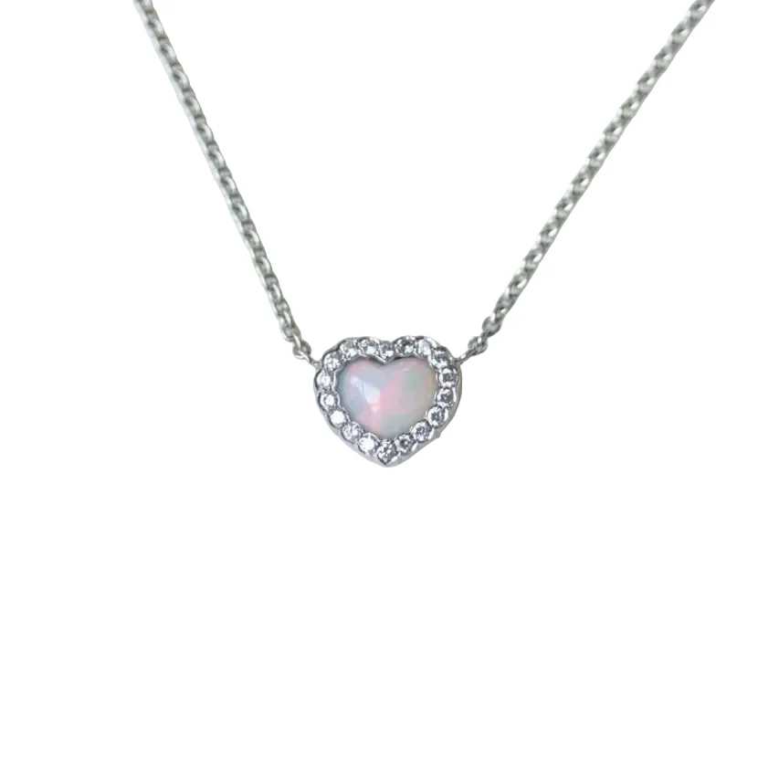 Collier Pendentif DIOR "Happy Birth" en or blanc et diamants