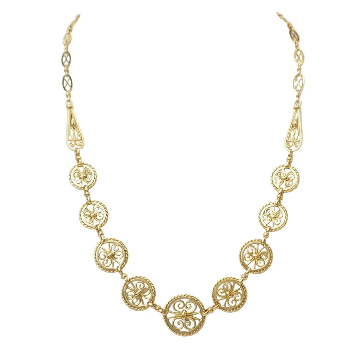 Collier Draperie en or jaune