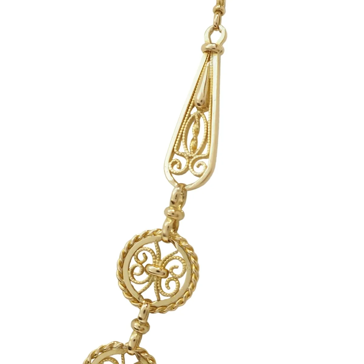 Collier Draperie en or jaune - Image 5