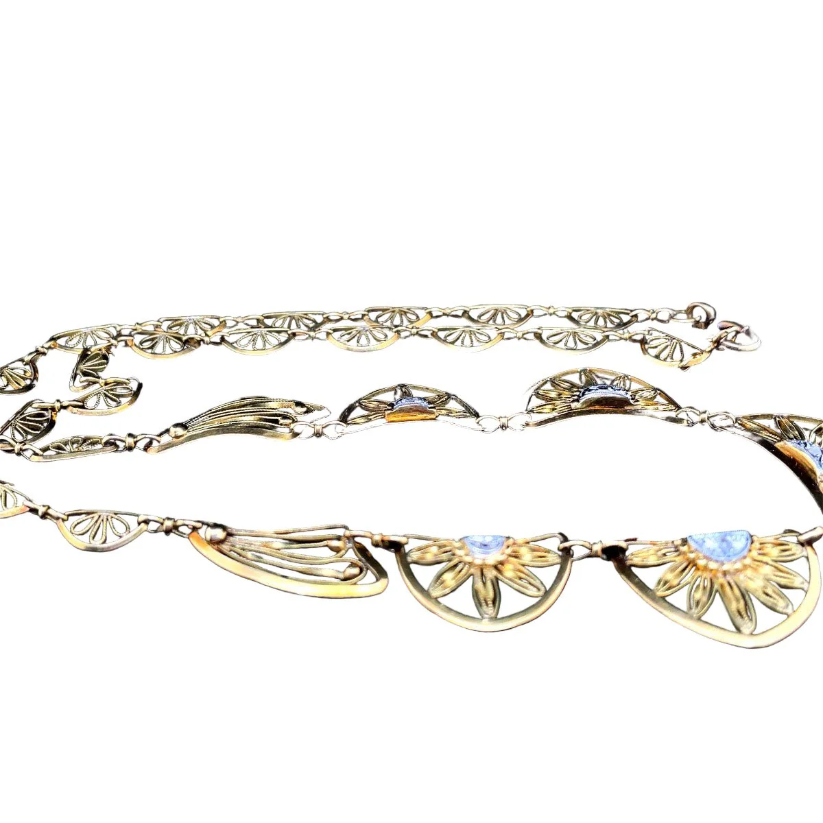 Collier Draperie en or jaune, or blanc, et diamants - Image 3