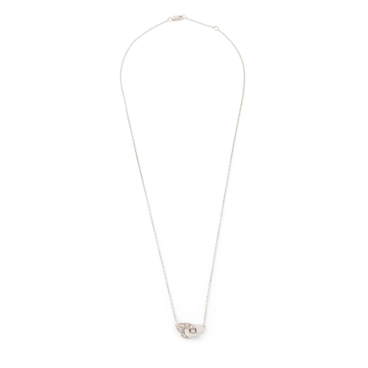 Collier en or blanc 18 carats modèle Menottes R8, DINH VAN - Image 4
