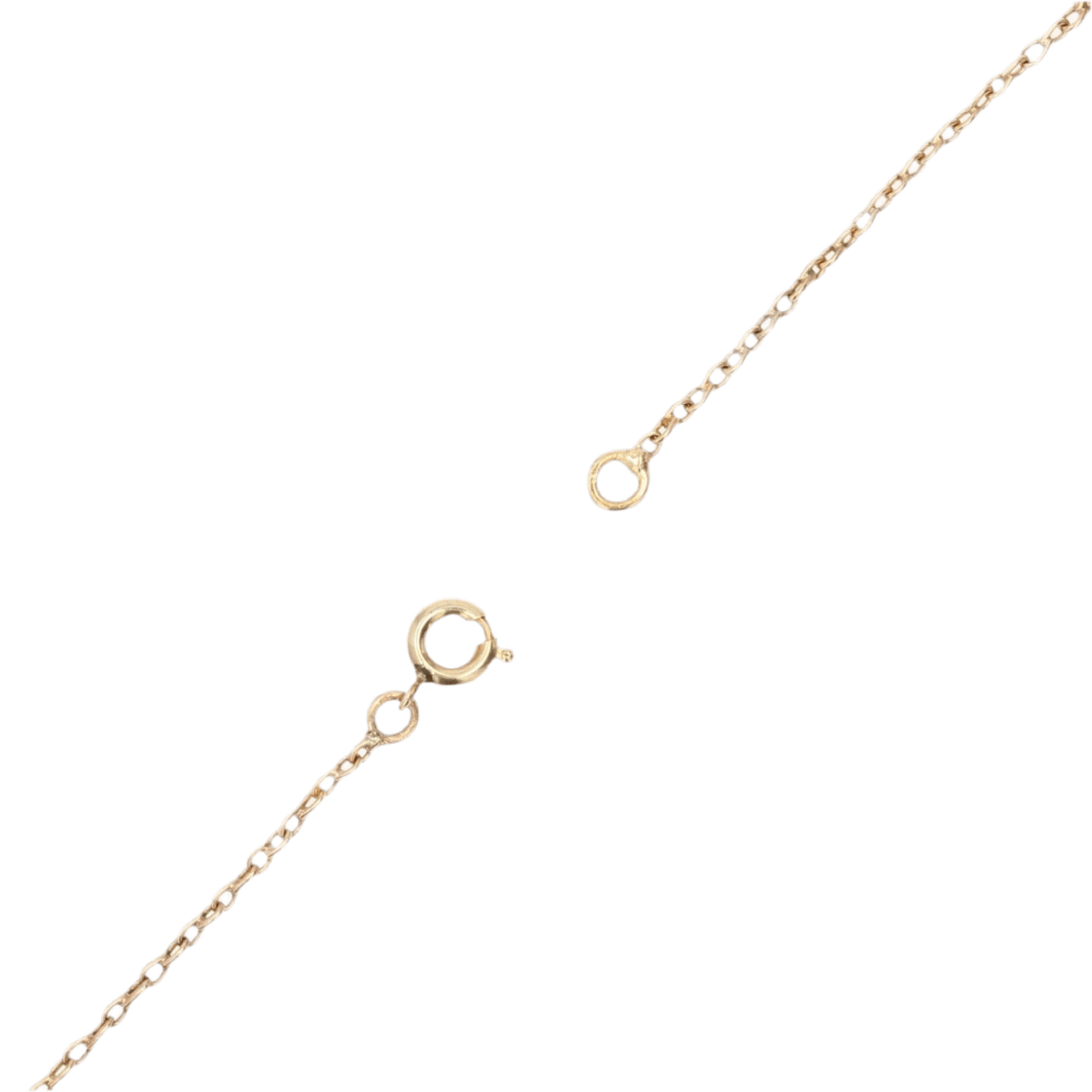 Collier Draperie en or rose, perles et émeraude - Image 5