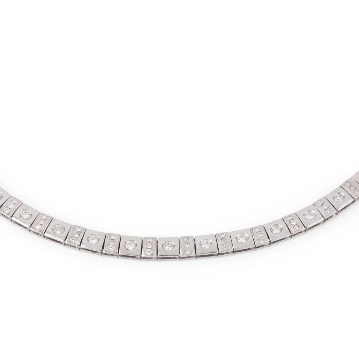 Collier en or gris et diamant - Image 2