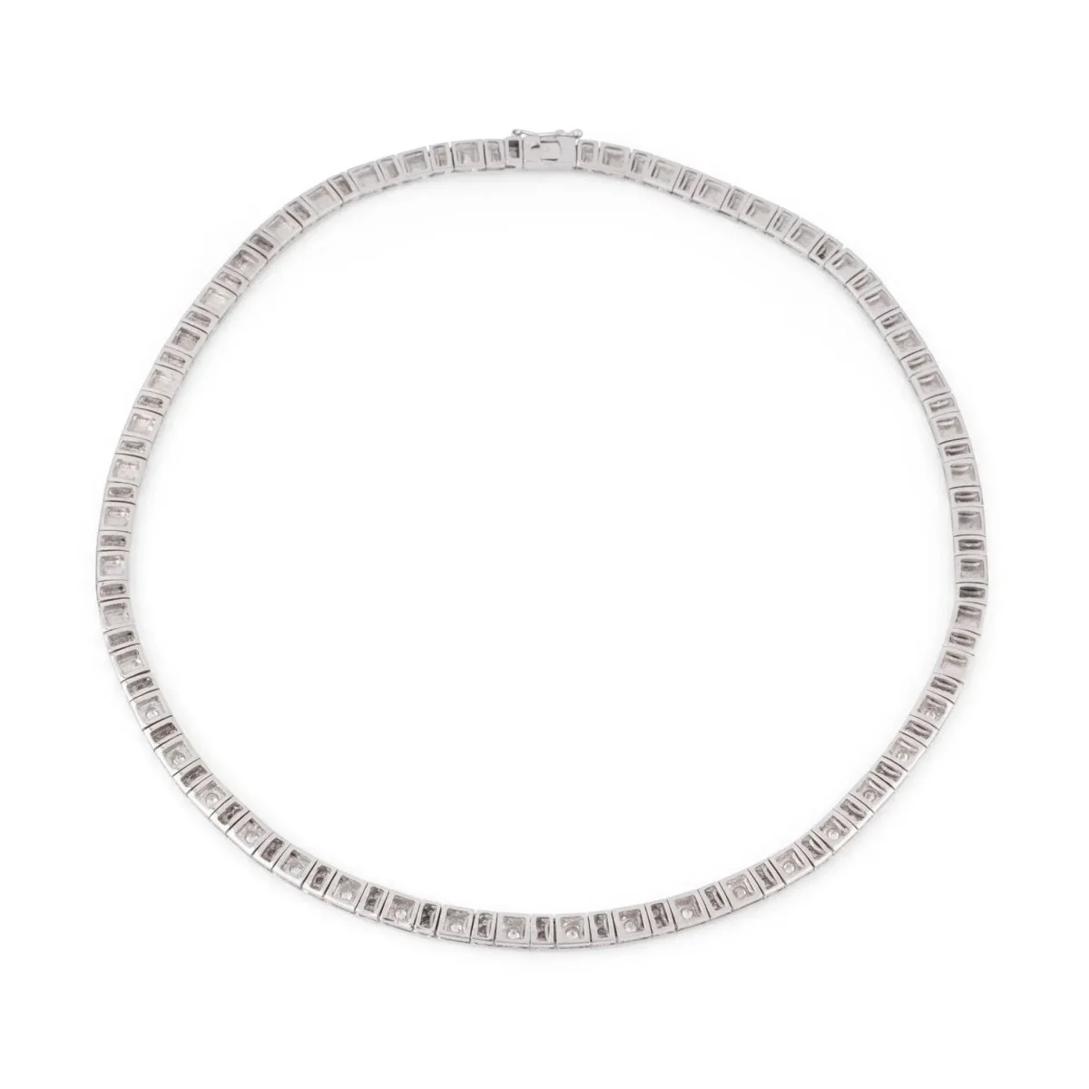 Collier en or gris et diamant - Image 4