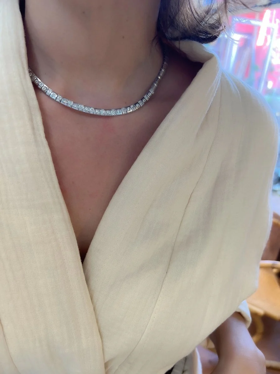 Collier en or gris et diamant - Image 6