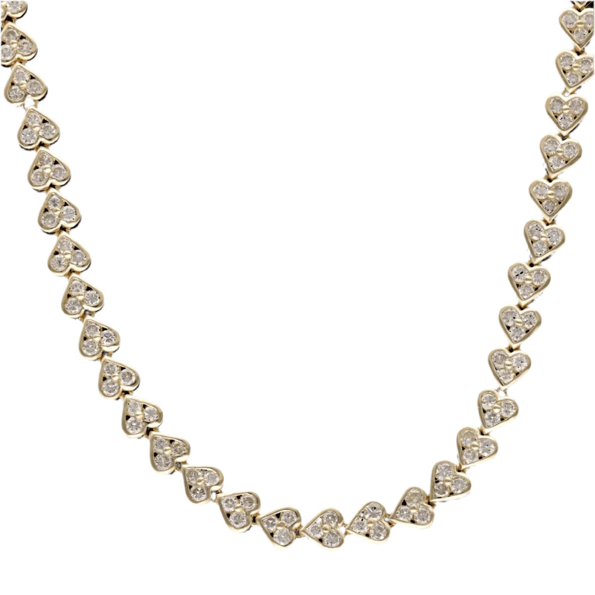Collier en or jaune et diamants