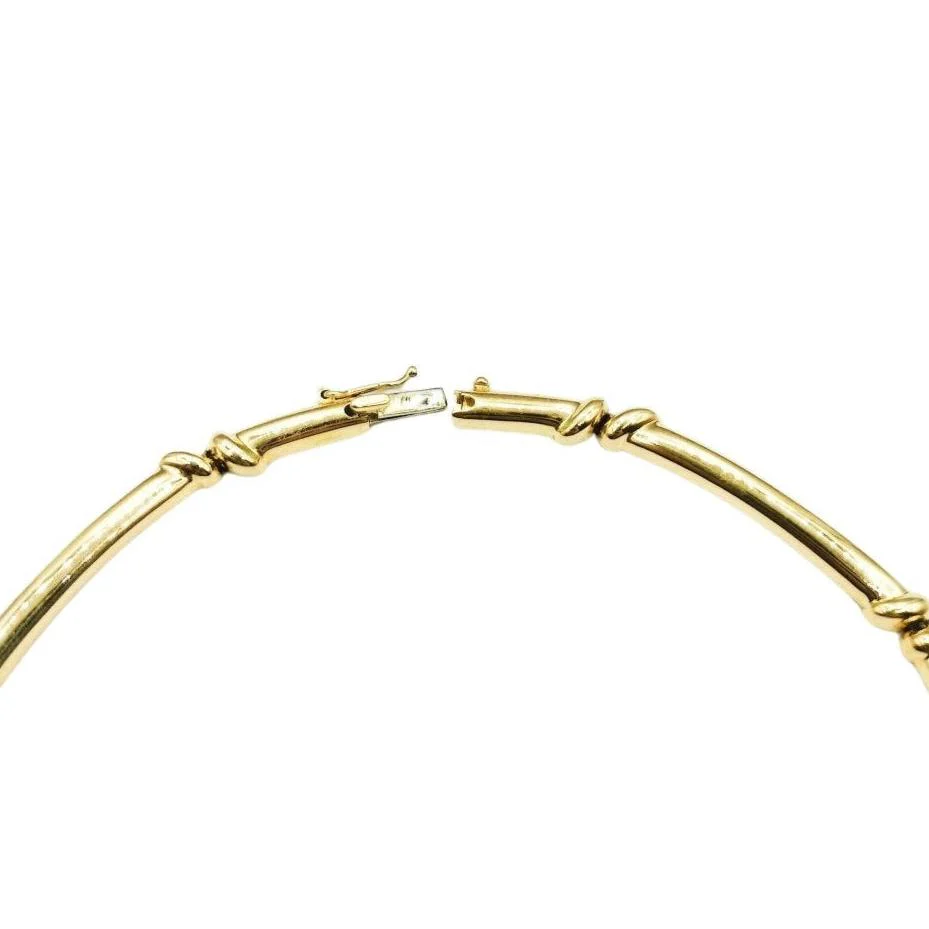 Collier en or jaune et diamants - Image 3
