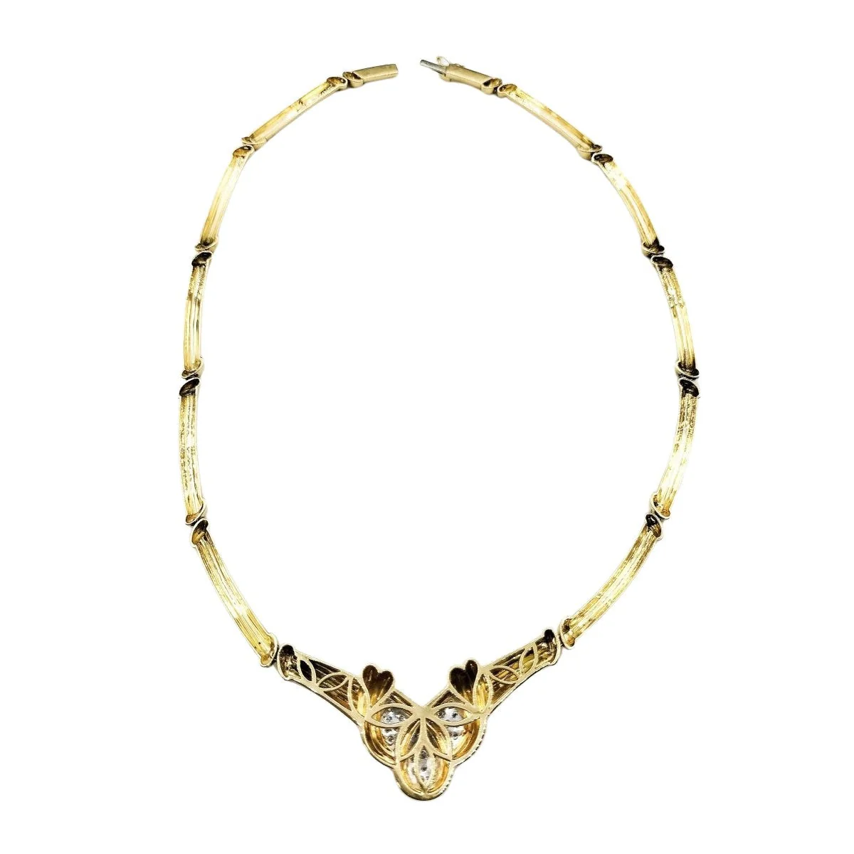 Collier en or jaune et diamants - Image 4
