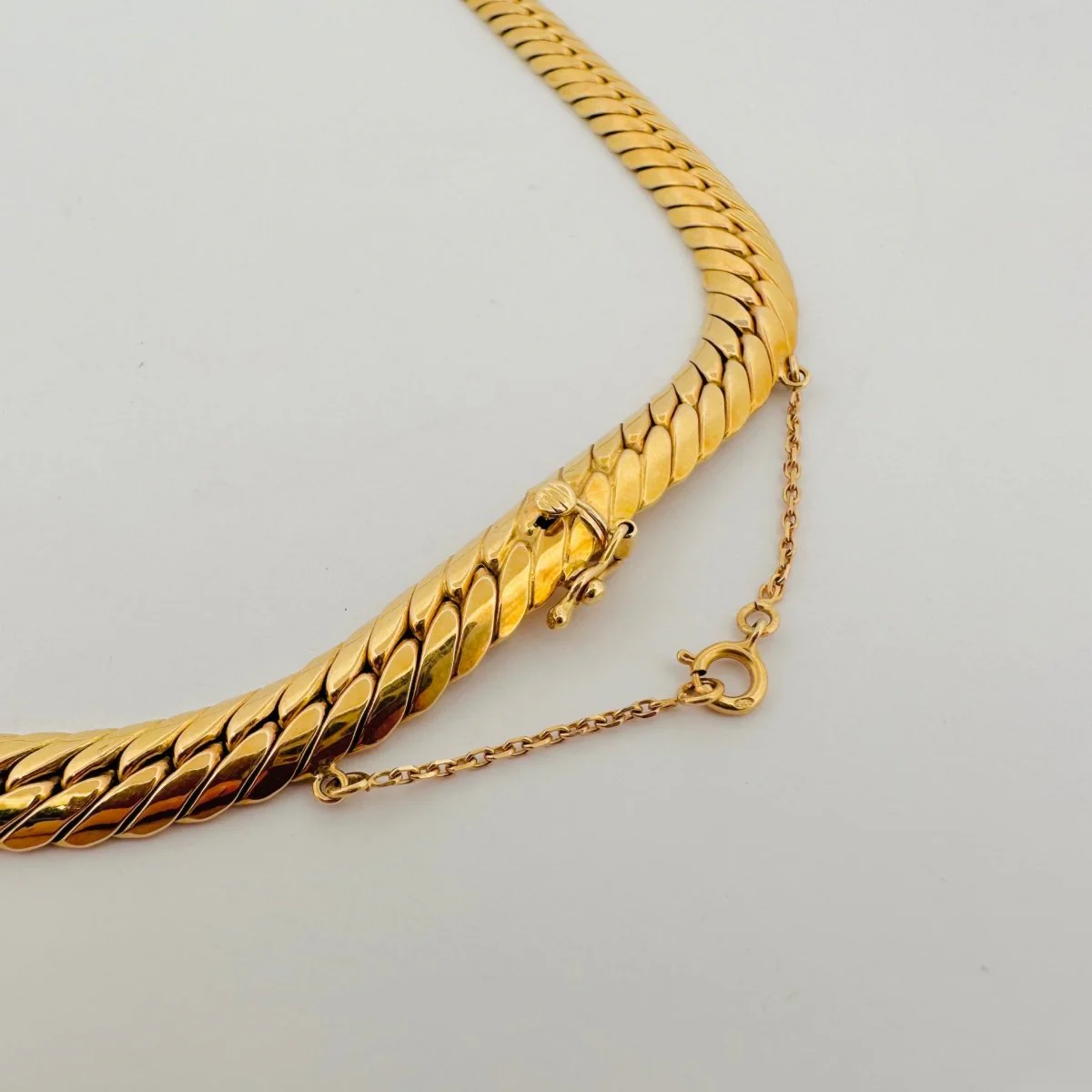 Collier en or jaune et diamants - Image 3