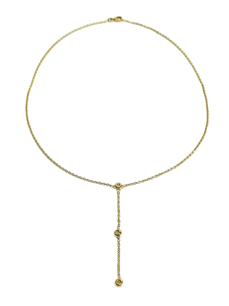 Collier en or jaune et diamants