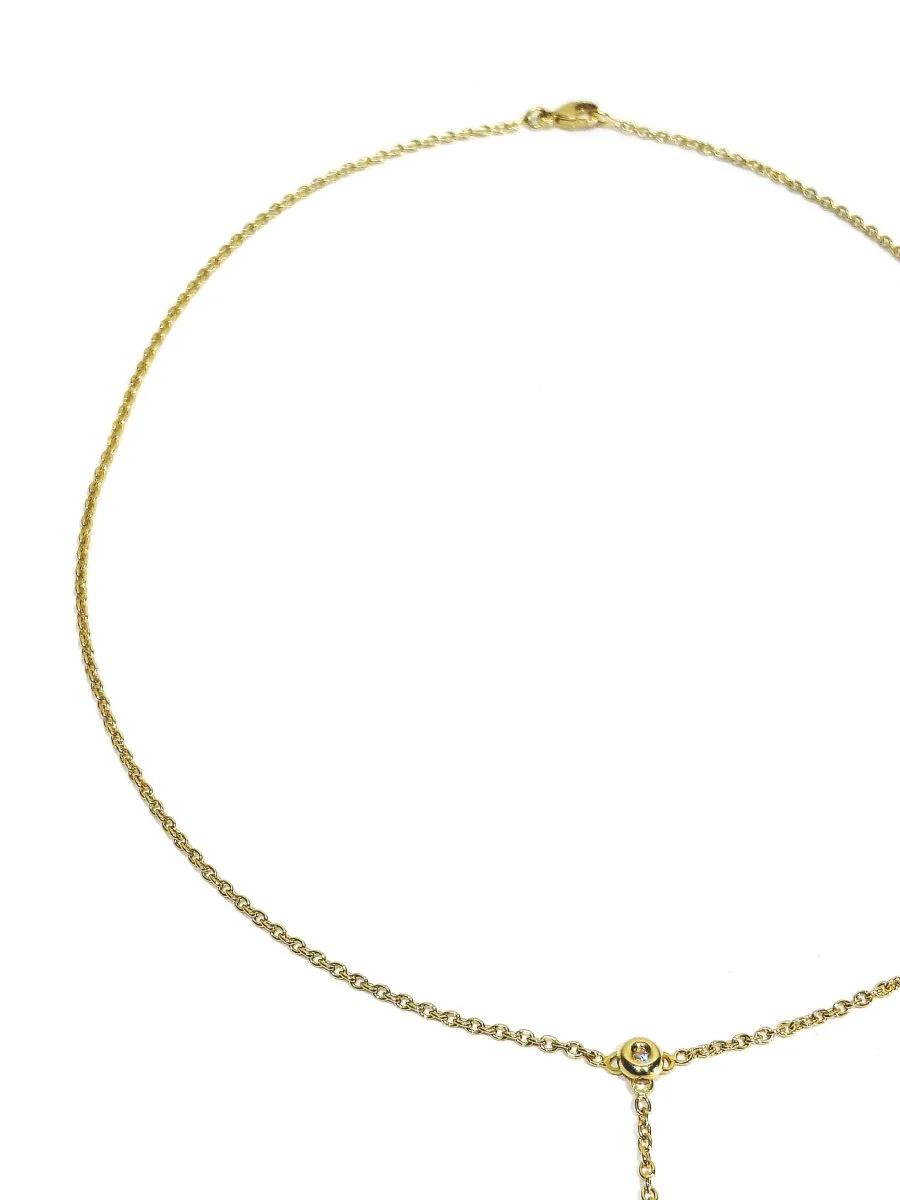 Collier en or jaune et diamants - Image 3
