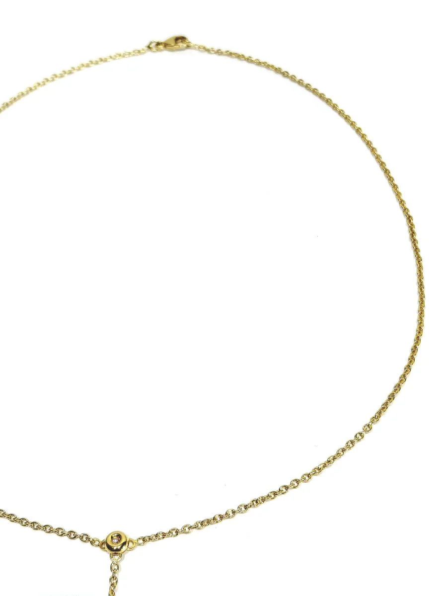 Collier en or jaune et diamants - Image 4