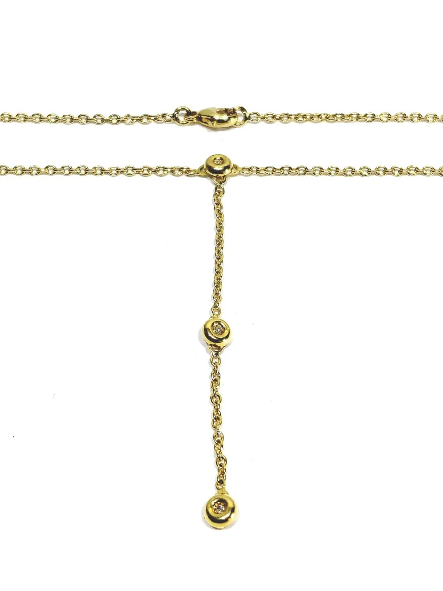 Collier en or jaune et diamants - Image 8