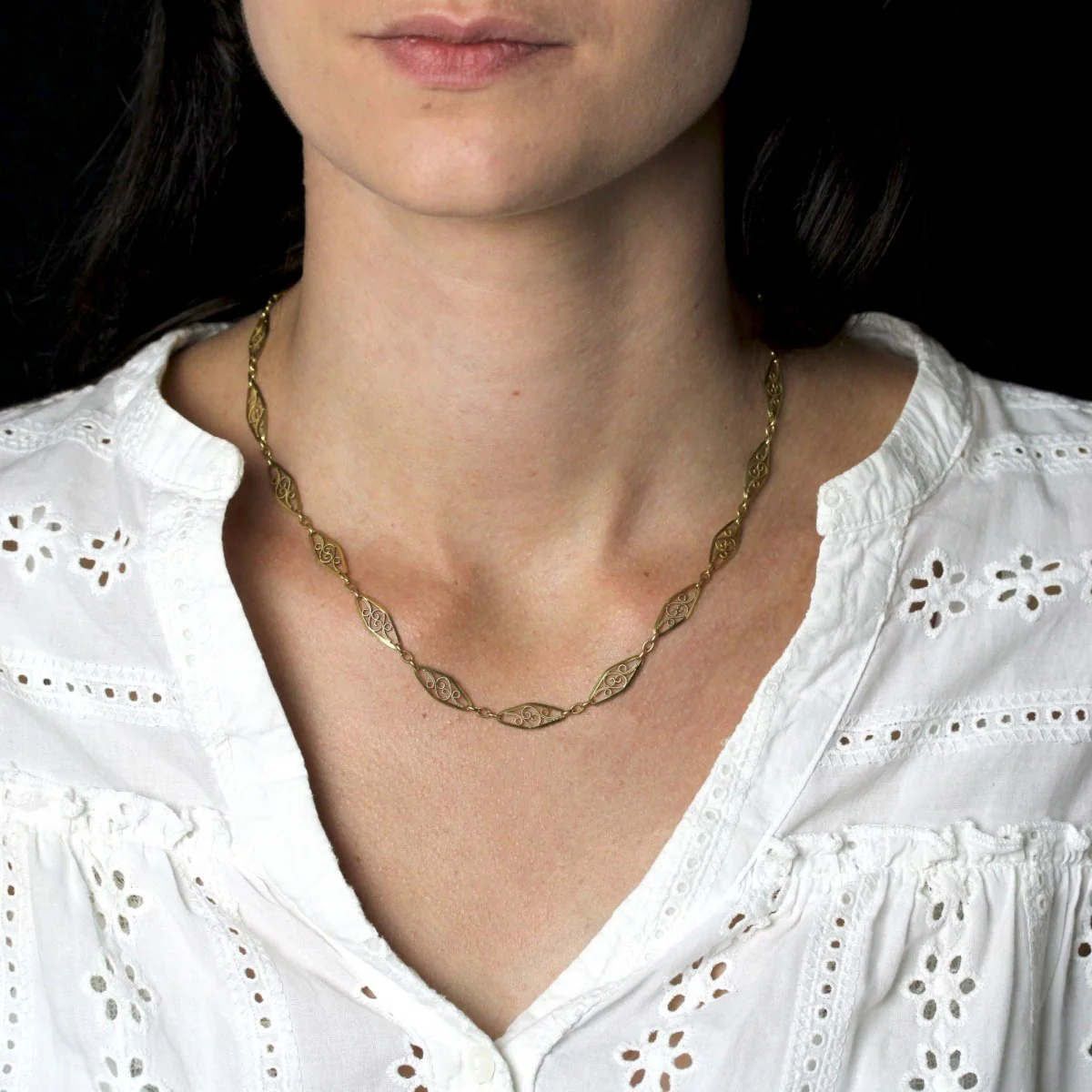 Collier Maille en or jaune - Image 2