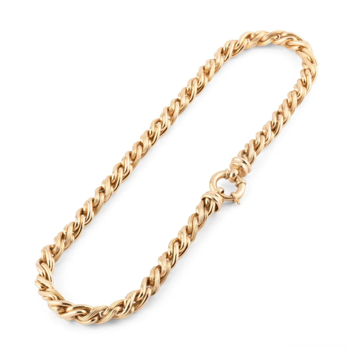 Collier Maille jaseron en or jaune - Image 4