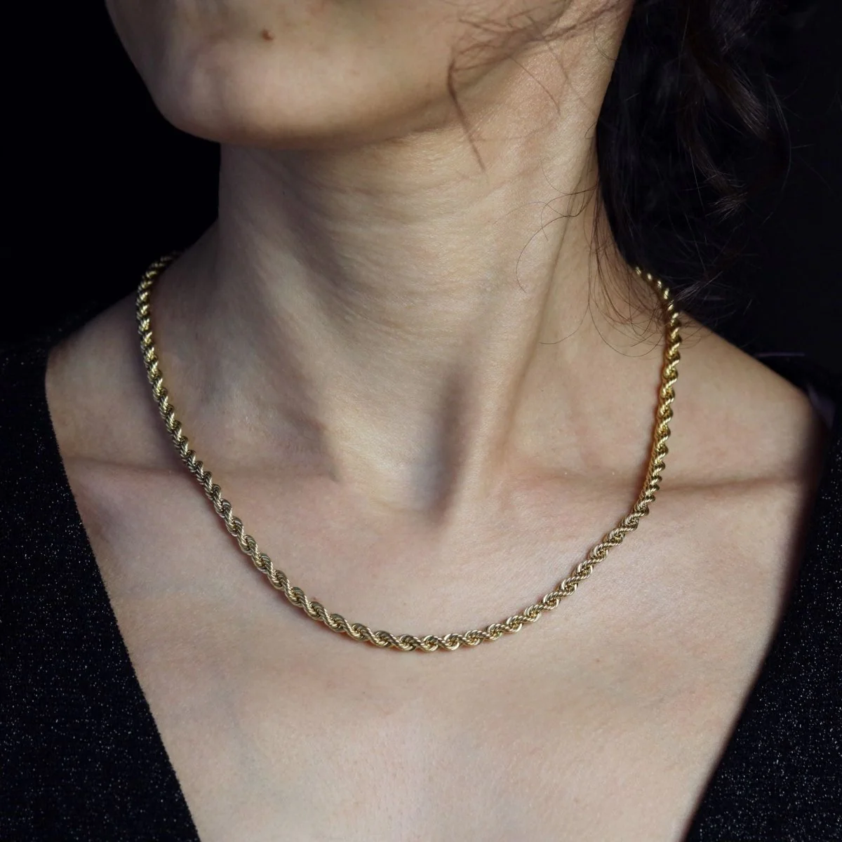 Collier Ras de Cou en or jaune - Image 2