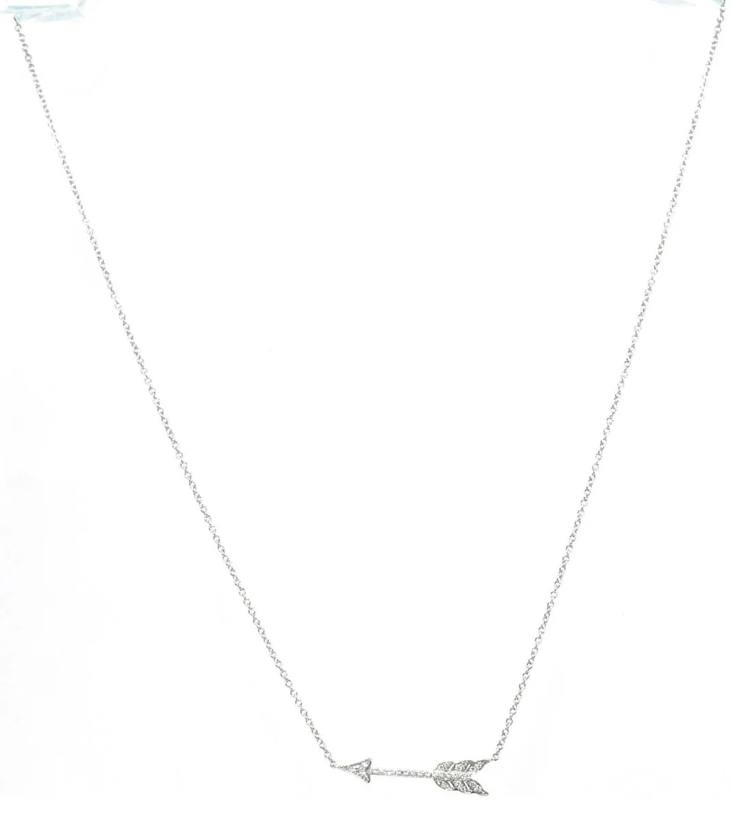 Collier en platine formant une flèche en diamant signée de la Maison Tiffany & co - Image 2