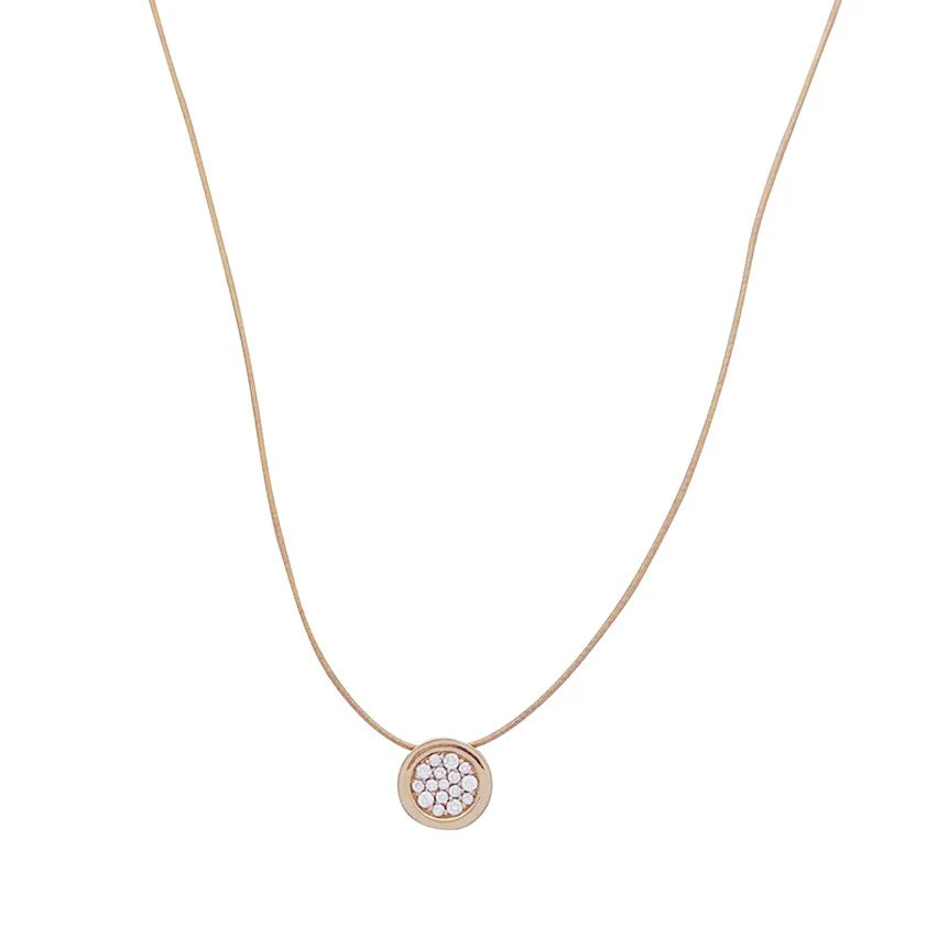 Collier Fred "Miss Fred Moon" or jaune, diamants.
