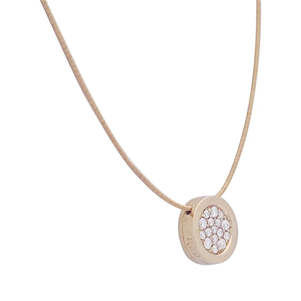 Collier Fred "Miss Fred Moon" or jaune, diamants. - Image 5
