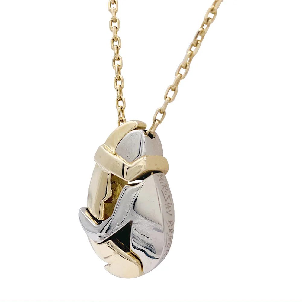 Collier Fred x Miroslav Brozek, "Le Couple", deux ors - Image 9