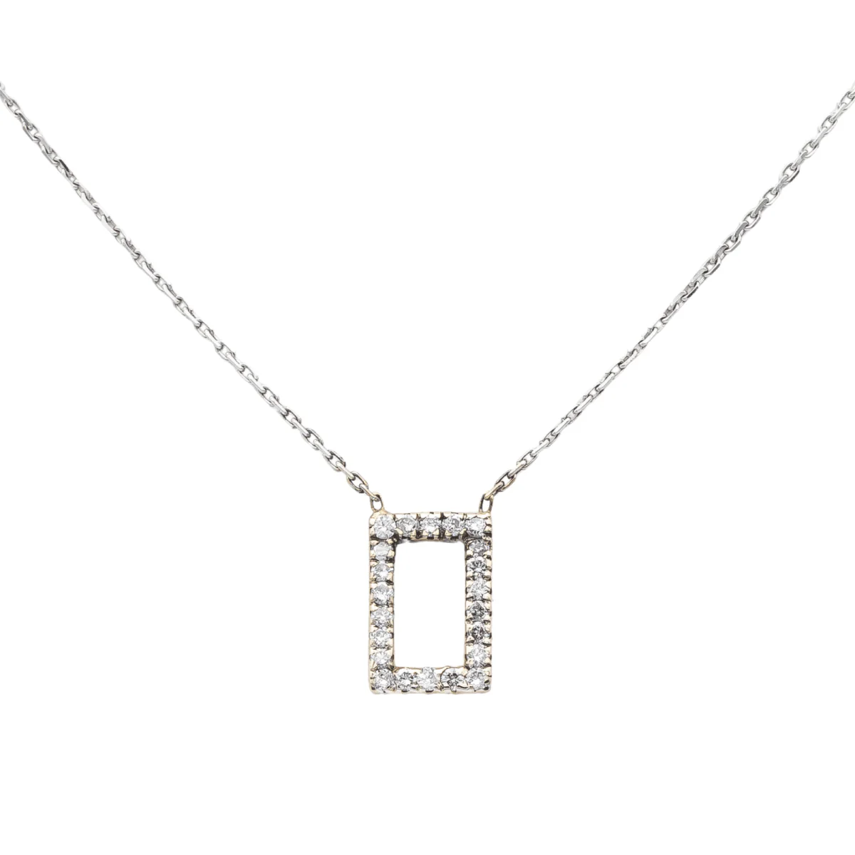 Collier en or blanc et diamant