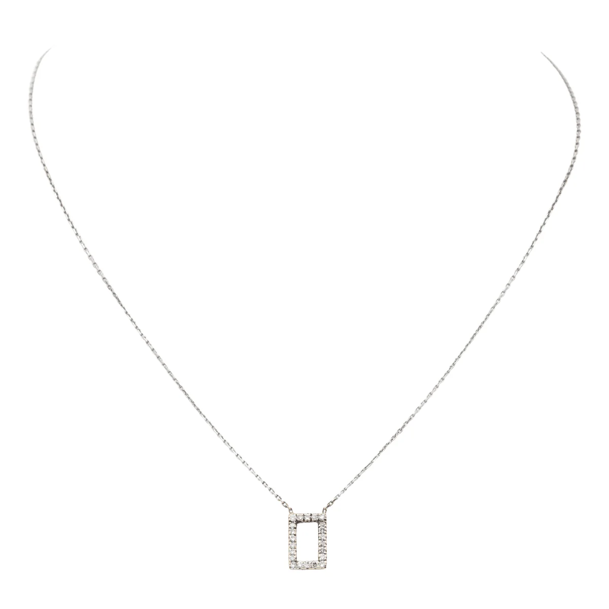Collier en or blanc et diamant - Image 3