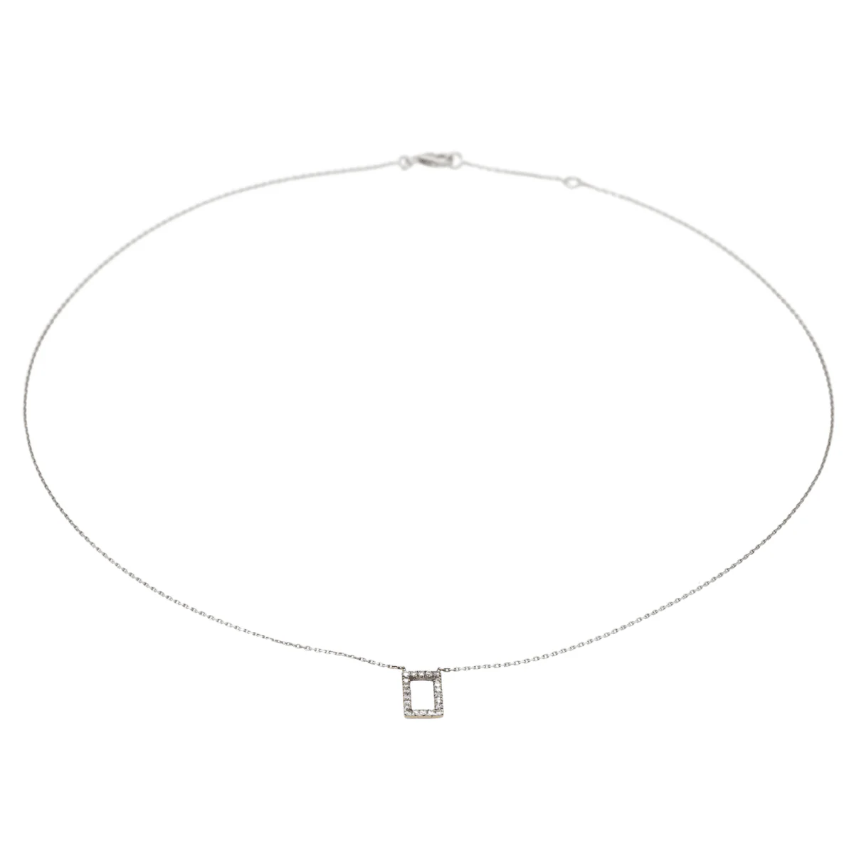 Collier en or blanc et diamant - Image 4