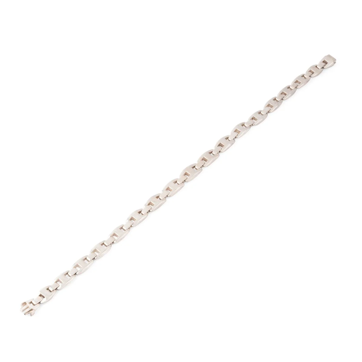 Collier HERMÈS "Cassiopée" en argent et saphirs blancs - Image 5