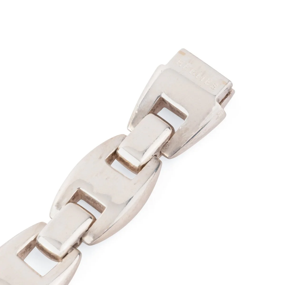 Collier HERMÈS "Cassiopée" en argent et saphirs blancs - Image 6