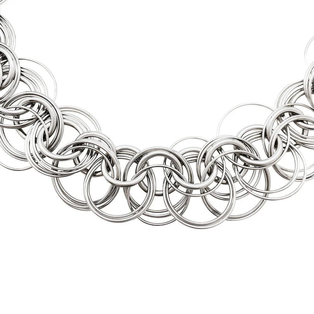 Collier HERMES "Rivage" en or blanc - Image 7