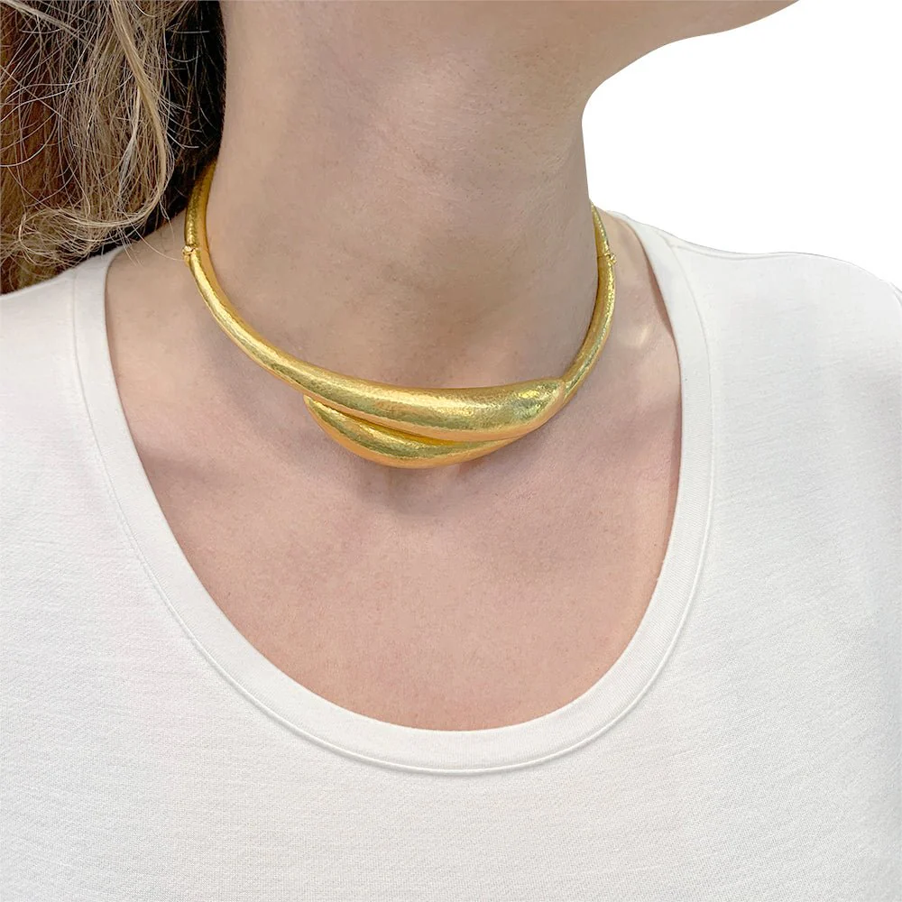 Collier Torque LALAOUNIS en or jaune - Image 9
